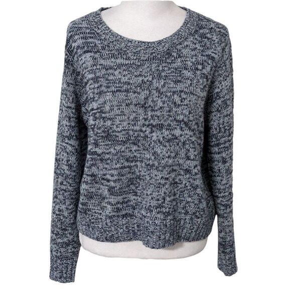 Divided Sweaters - Divided Blue Cropped Sweater Size Medium H&M Blue Sweater Navy Blue Sweater